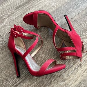 Strappy Red Heels
